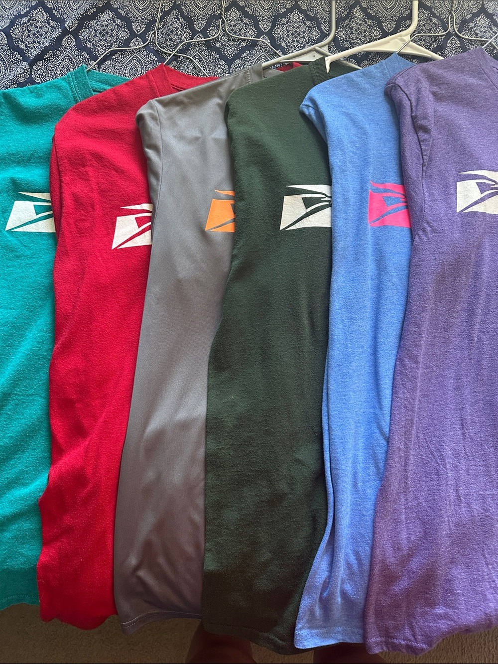 GUC Bundle of 6 Short Sleeve Men's Tees with USPS Logo - Multi-Color